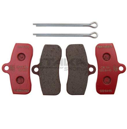 FRONT BRAKE PADS FOR TEKNEEX 4 PISTONS CALIPER D18